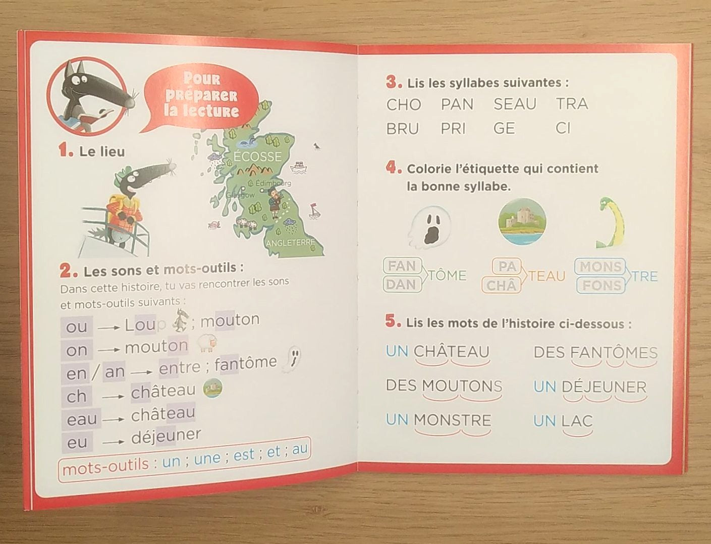 Loup en 3ème harmos - N1 - Mystères en Ecosse Livres La family shop