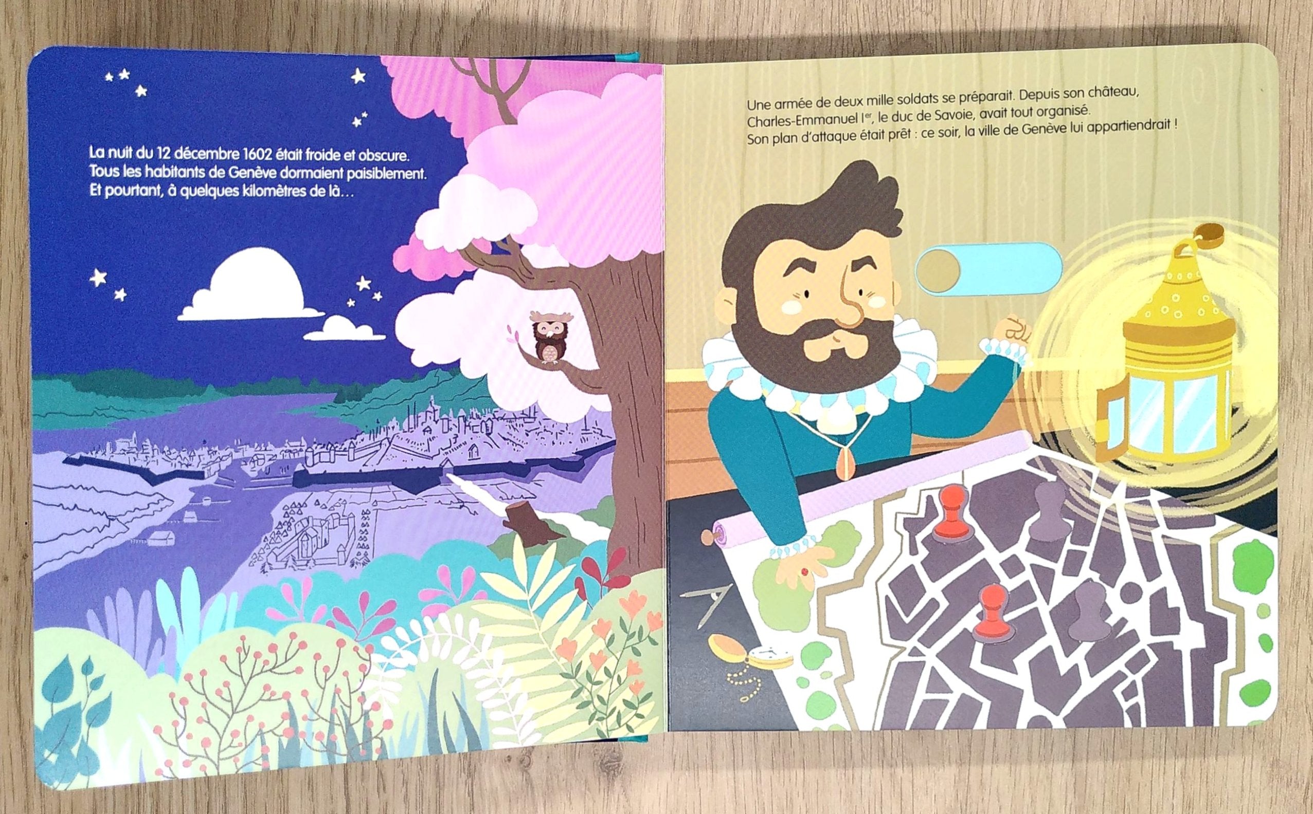 Livre animé pour tout-petit : La nuit de l'Escalade Livres La family shop