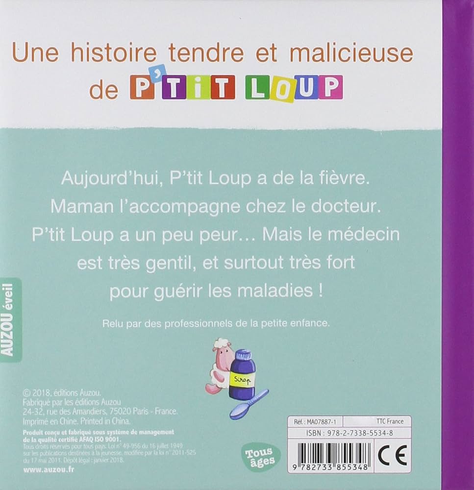 P'tit Loup va chez le docteur - Dès 2 ans Livres OLF