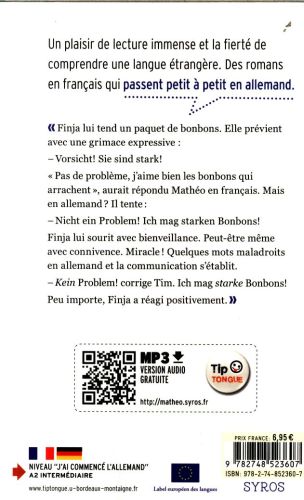 A2 - Mathéo et la Tolle Mädchen. Texte en français et en allemand Livres OLF