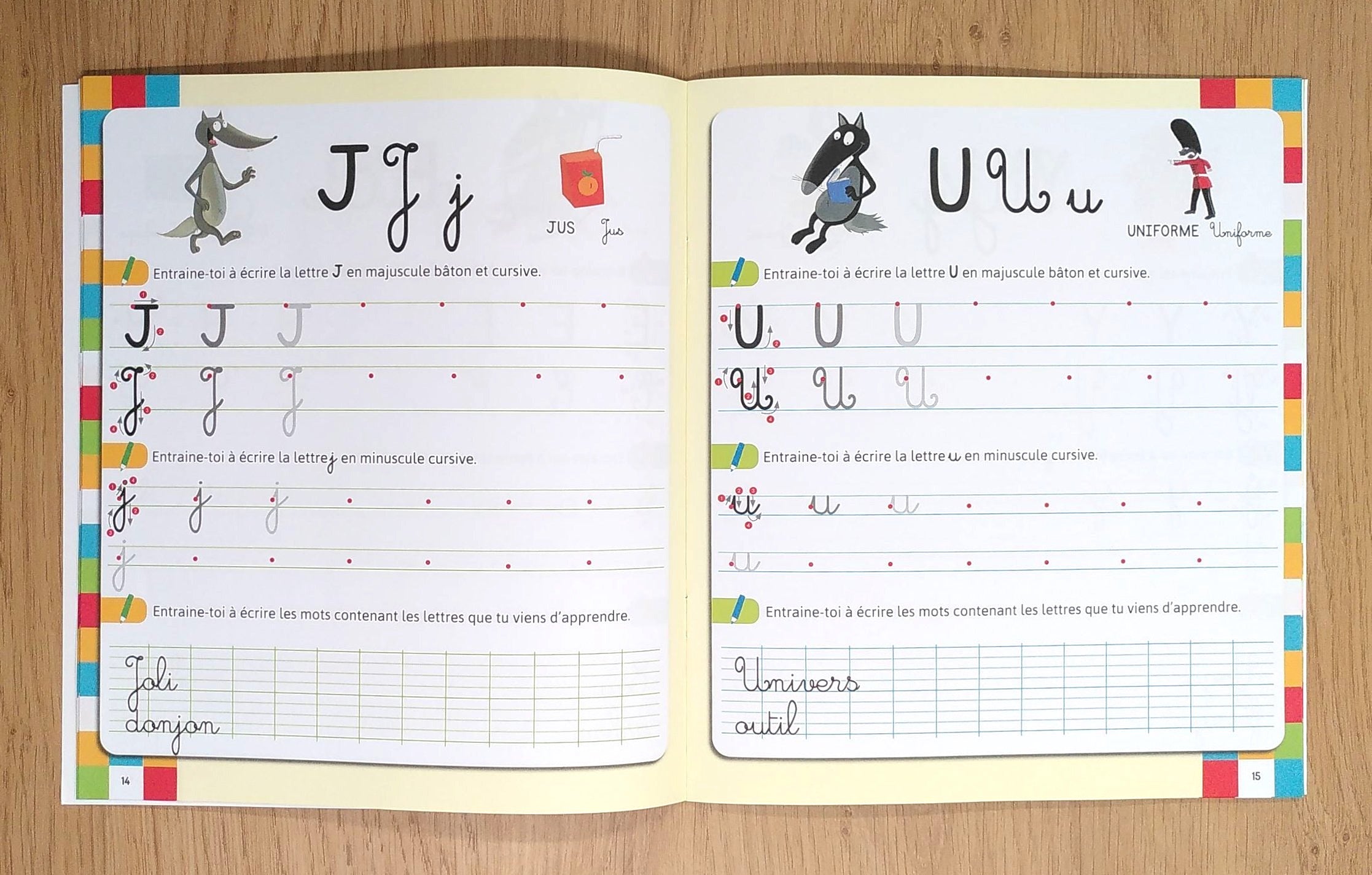 Mon cahier d'écriture avec Loup : 1P et 2P. Dès 5 ans Appuis scolaires La family shop