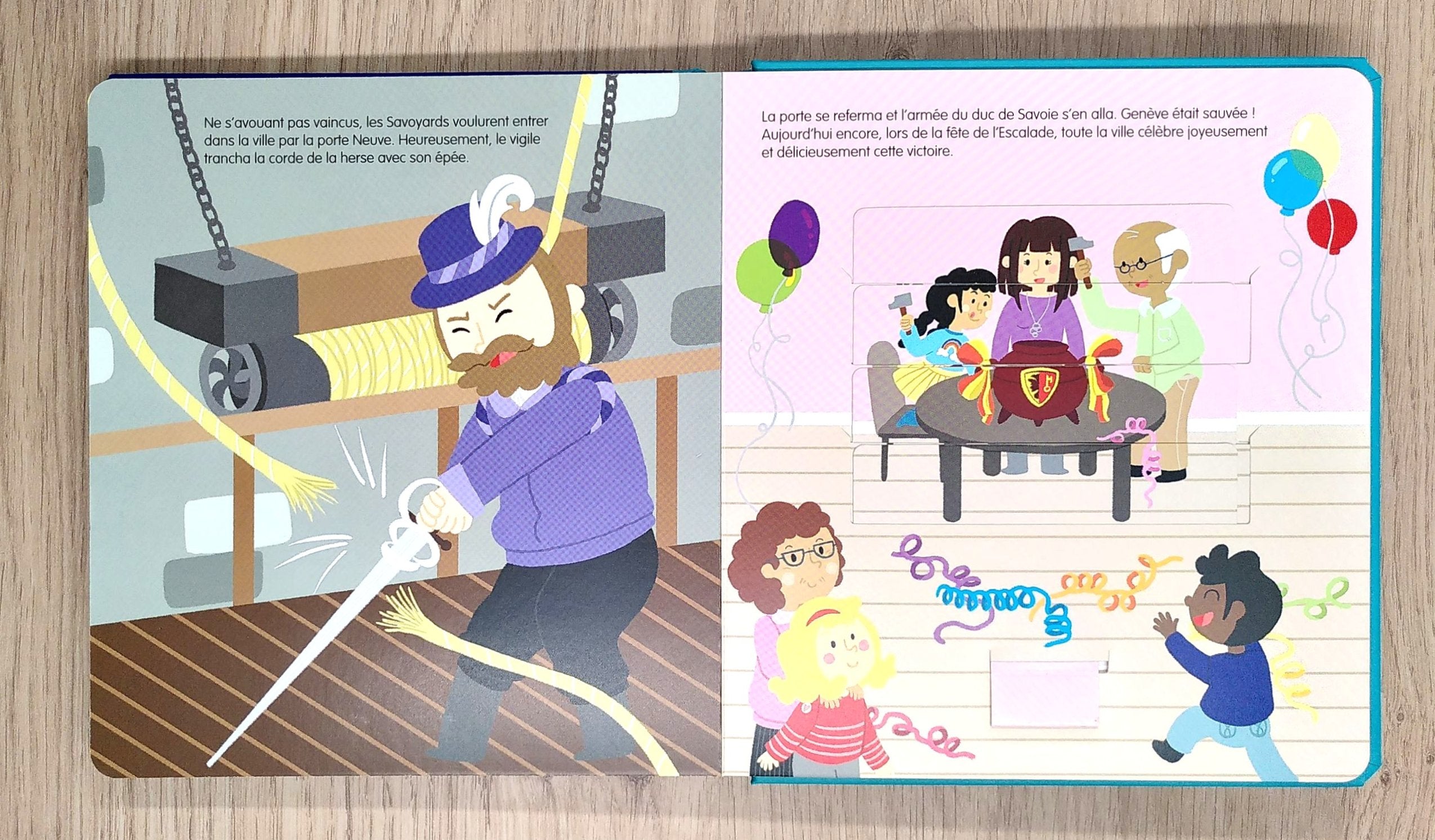 Livre animé pour tout-petit : La nuit de l'Escalade Livres La family shop