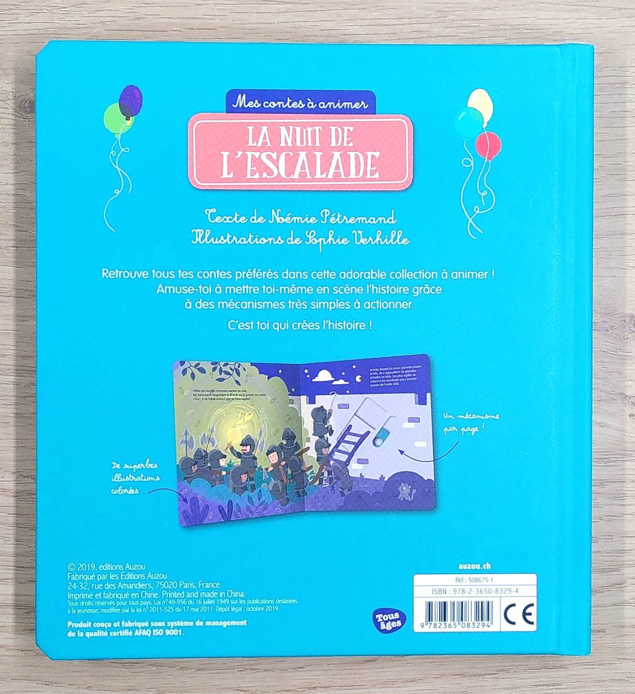 Livre animé pour tout-petit : La nuit de l'Escalade Livres La family shop