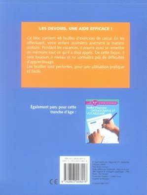 8-9 ans - Calcul - 4ème - 5ème harmos Appuis scolaires OLF