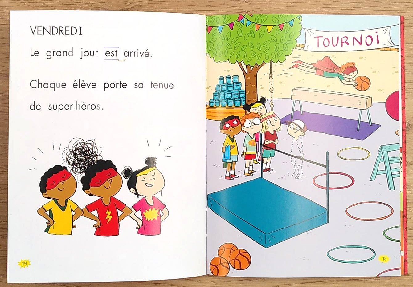 Les héros de la 3P - Les super-sportifs - Niveau 2 : 3ème HarmoS Livres La Family Shop