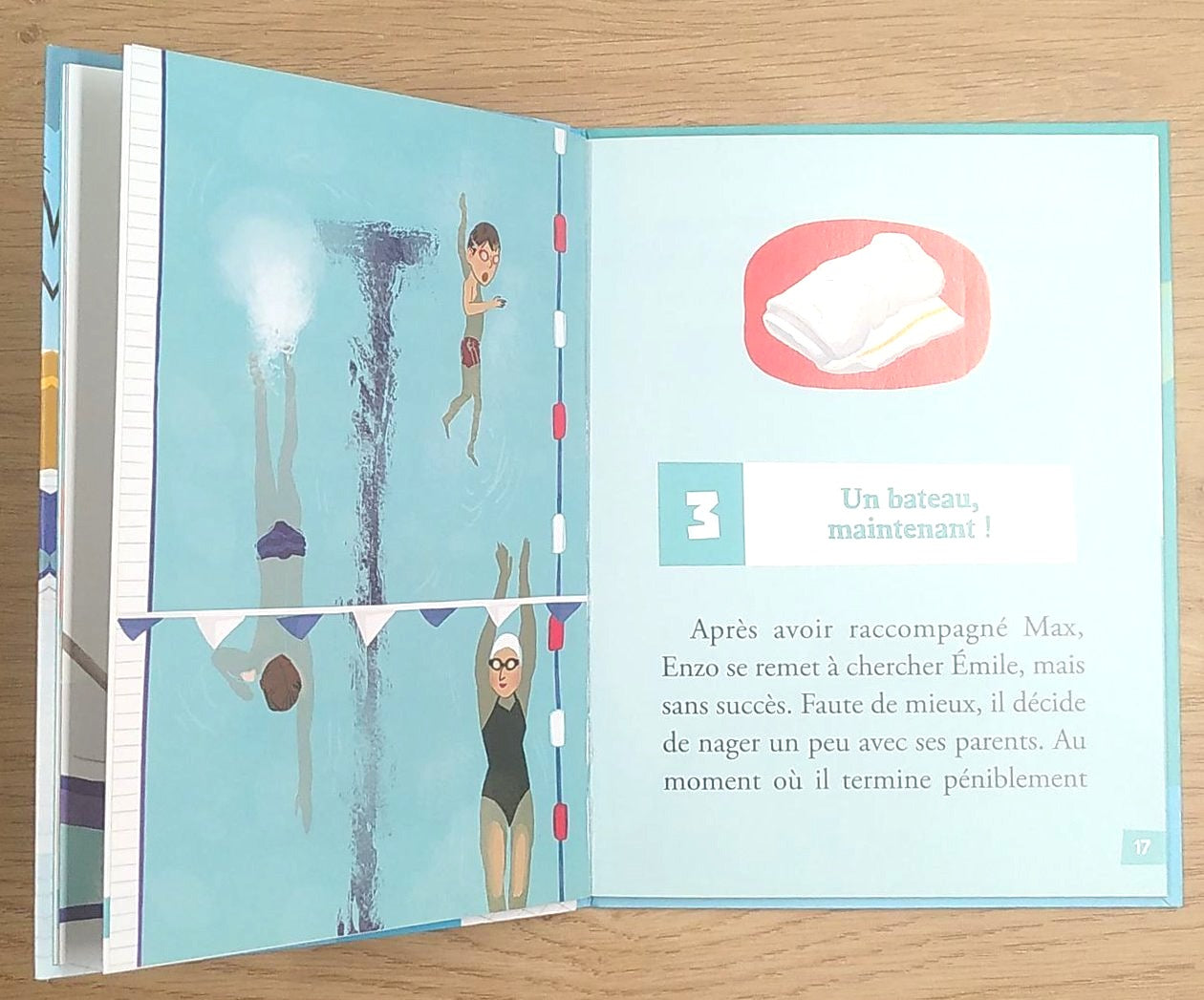 Mes premières enquêtes T4: remous à la piscine Livres La family shop