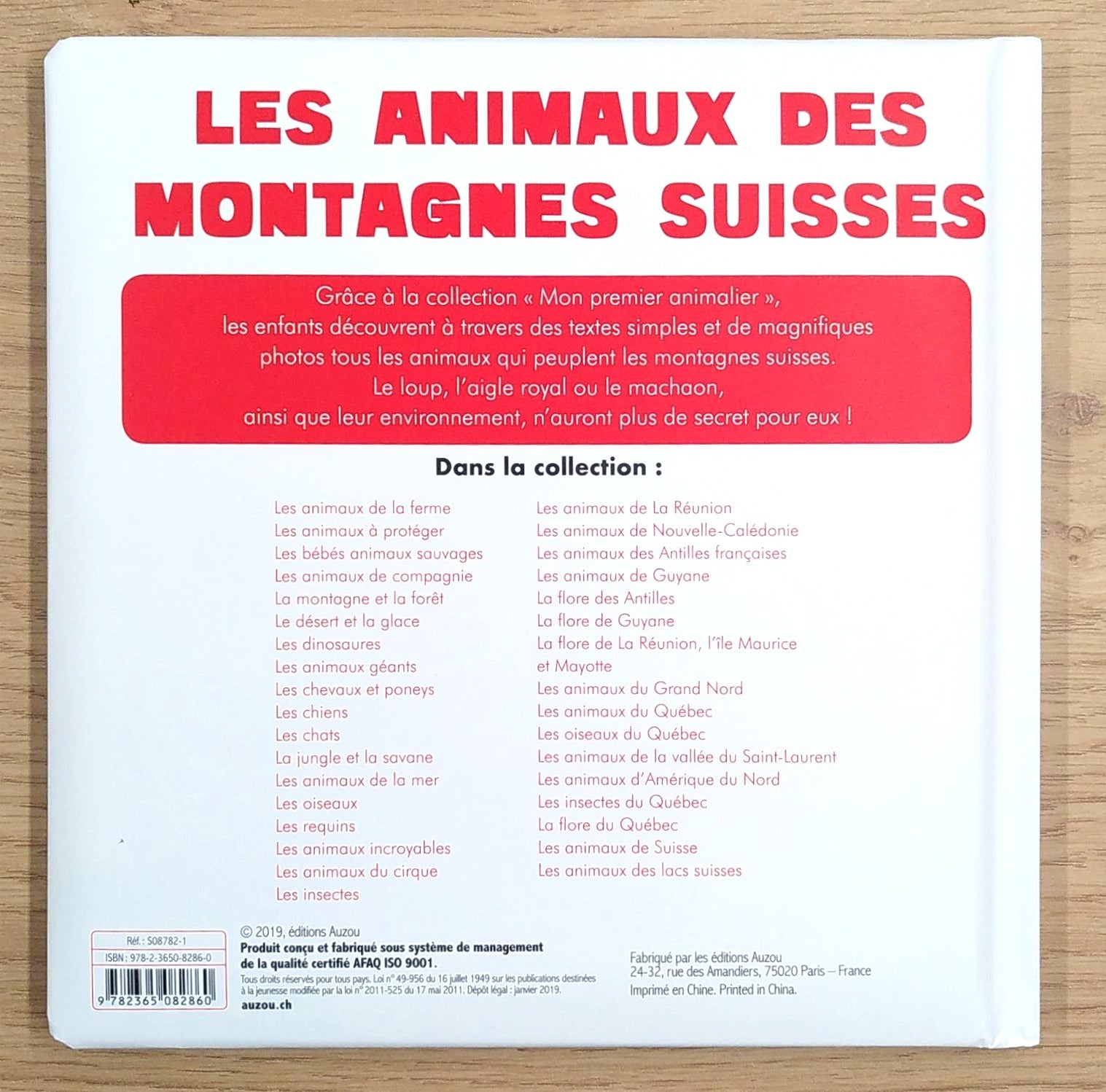 Animaux des montagnes suisses Livres OLF