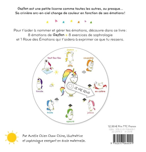 Mes émotions: Gaston la licorne - Livre tout carton émotions dès 2 ans Livres OLF