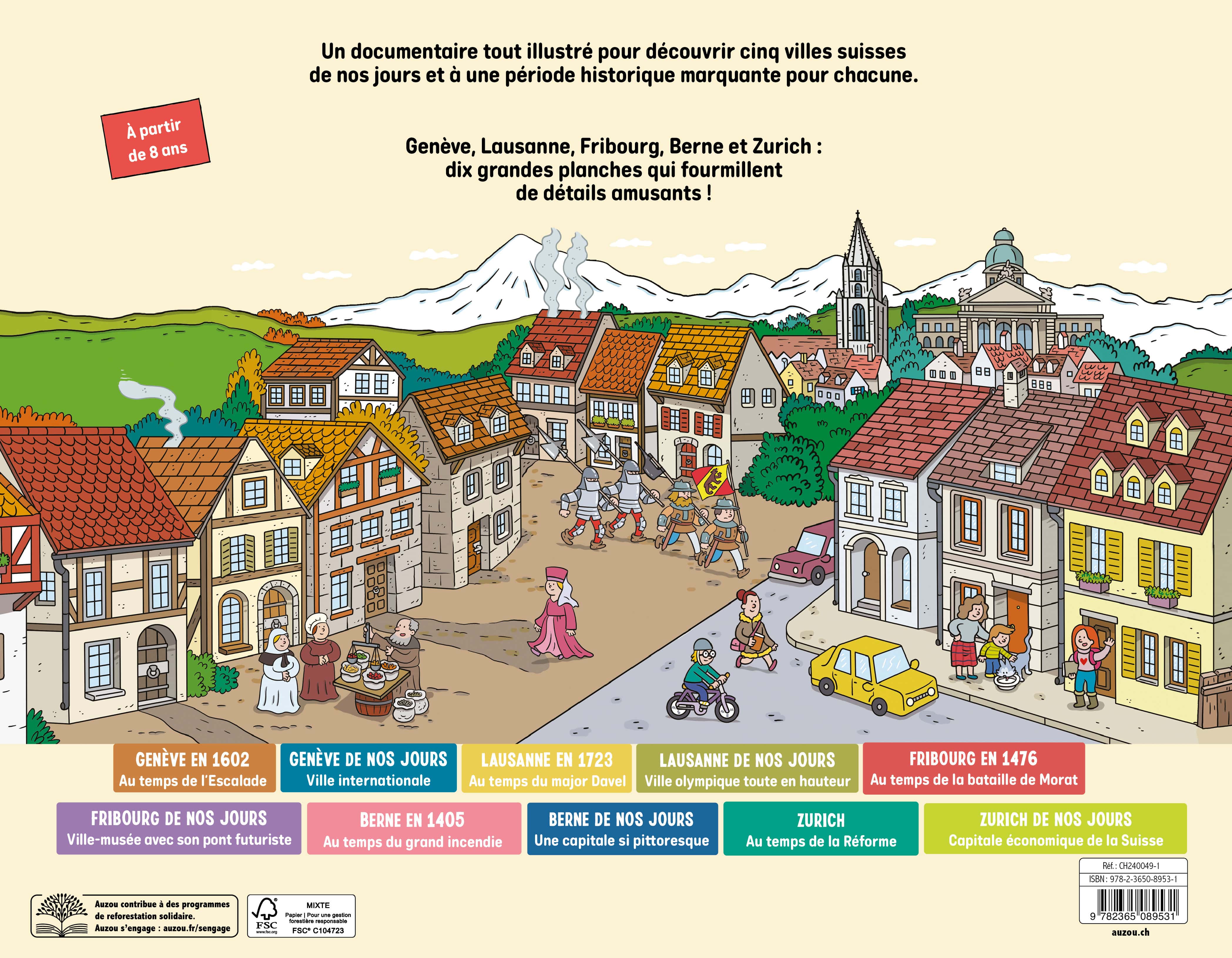 Les villes en Suisse - au fil des époques Livres OLF