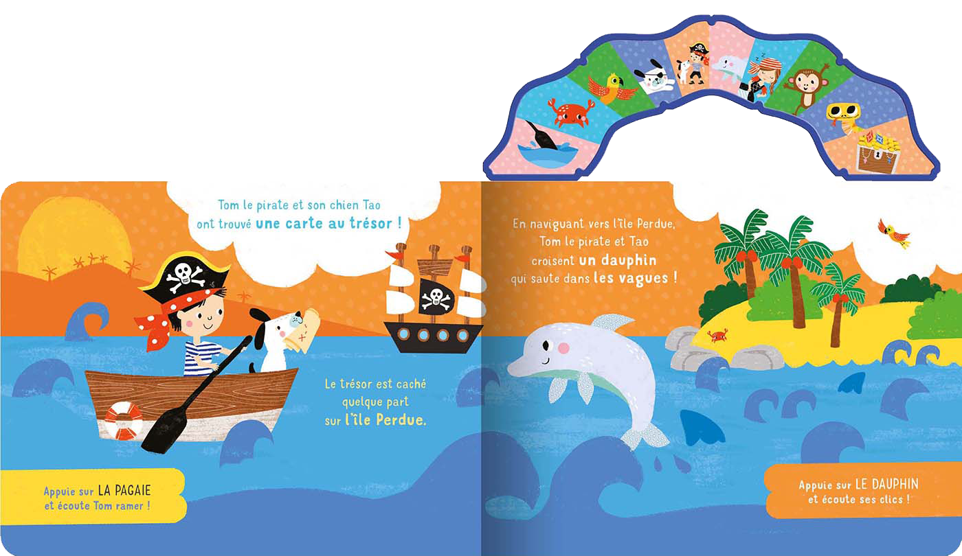 Mon livre sonore à emporter : le pirate et le trésor Livres OLF