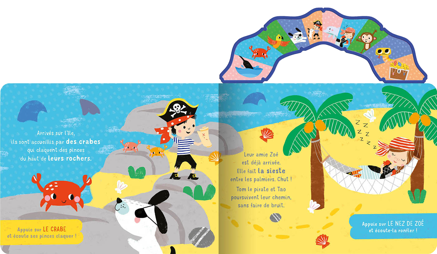 Mon livre sonore à emporter : le pirate et le trésor Livres OLF