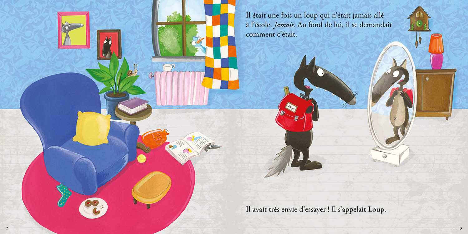 Le loup qui voulait aller à l'école - Grand Album Livres OLF