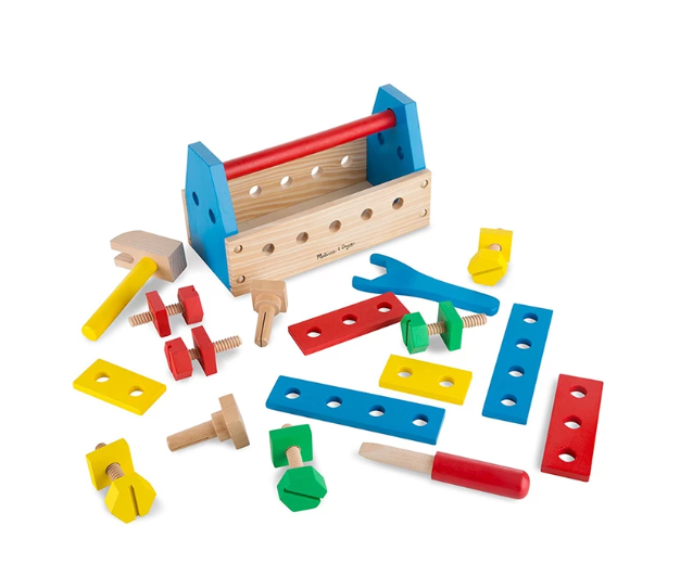 Kit d’outils en bois 24 pièces – Jouet éducatif Melissa & Doug