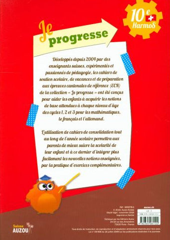 10e Harmos - Je progresse en maths. Appuis scolaires OLF