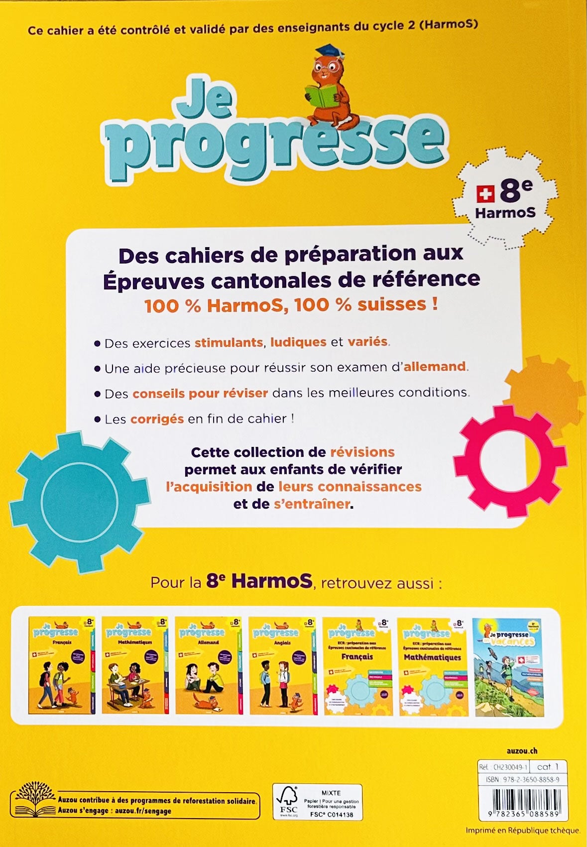 8ème HarmoS - Cahier de préparation aux épreuves communes de maths (ECR) Appuis scolaires La family shop
