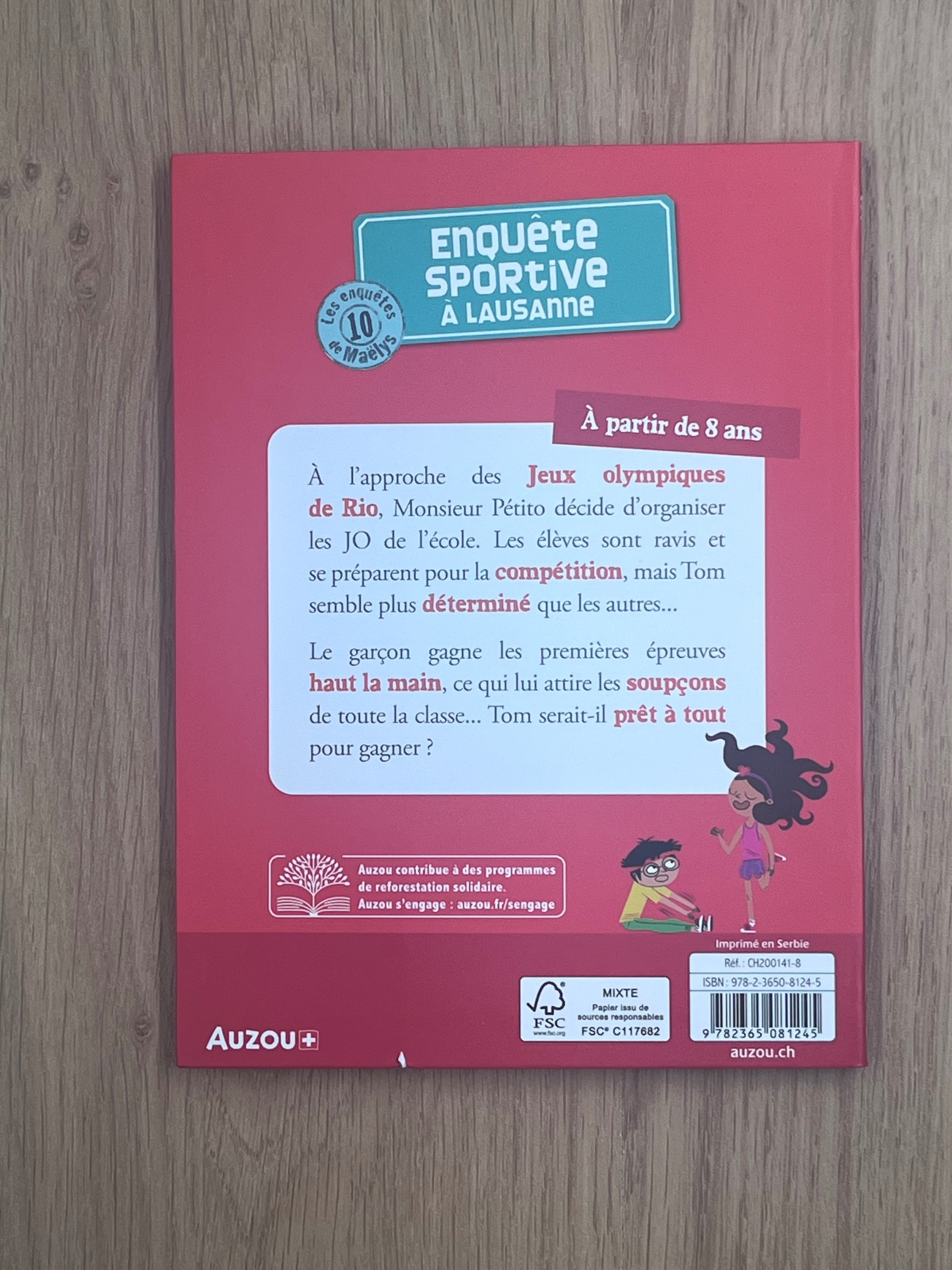 Les enquêtes de Maëlys - T10: Enquête sportive à Lausanne - Dès 8 ans Livres OLF