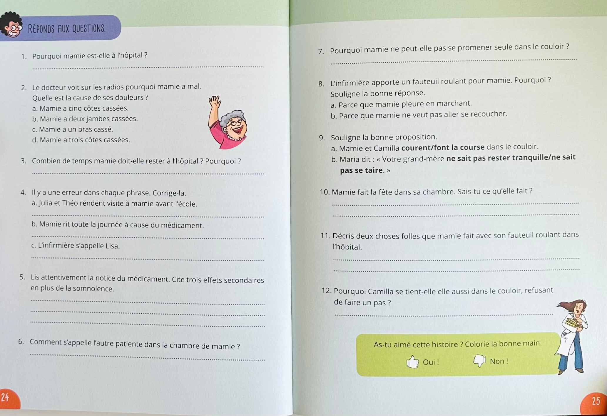 7-8 ans - Exercices lecture et compréhension de texte - une nouvelle maison - 4e harmos - 7 ans Appuis scolaires La family shop