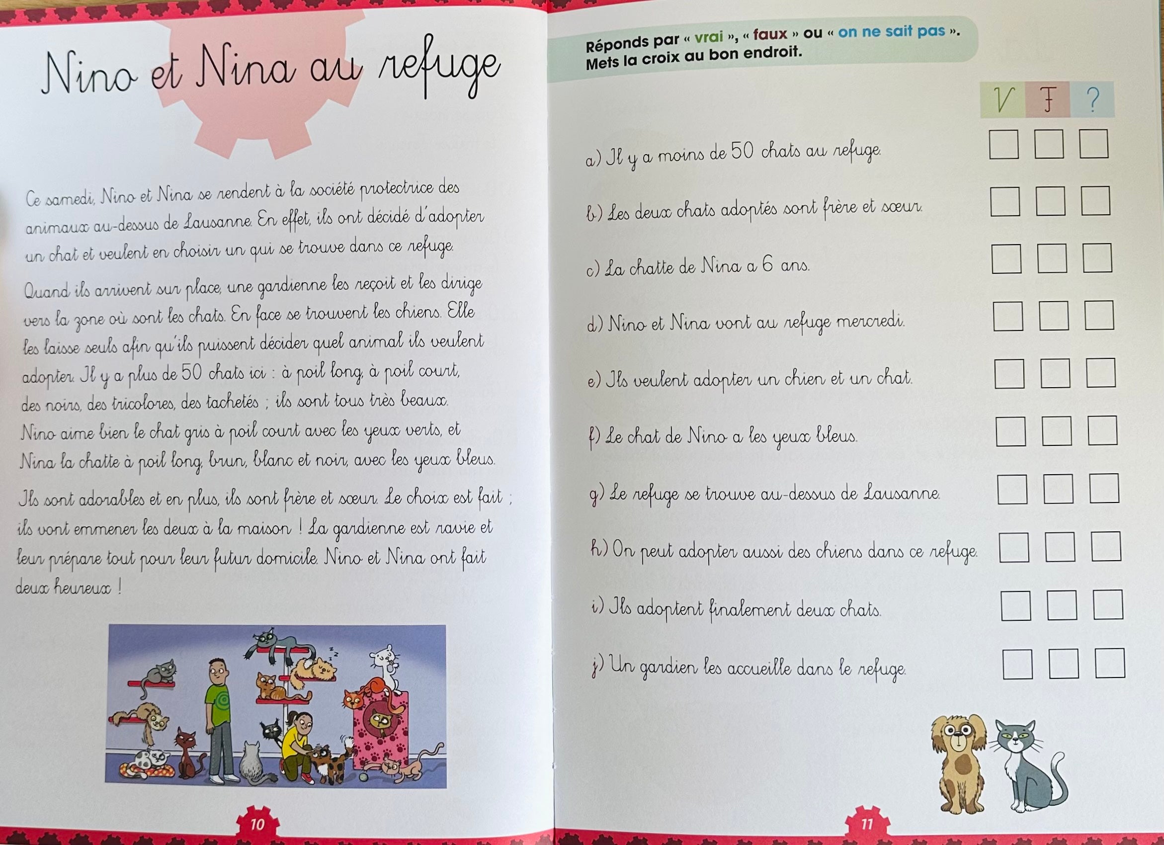 3ème HarmoS - Français et Compréhension de textes - 6-7 ans Appuis scolaires La family shop