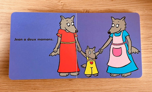 Jean a deux mamans! - Dès 1 an - Livre enfant sur l'homoparentalité Livres La family shop