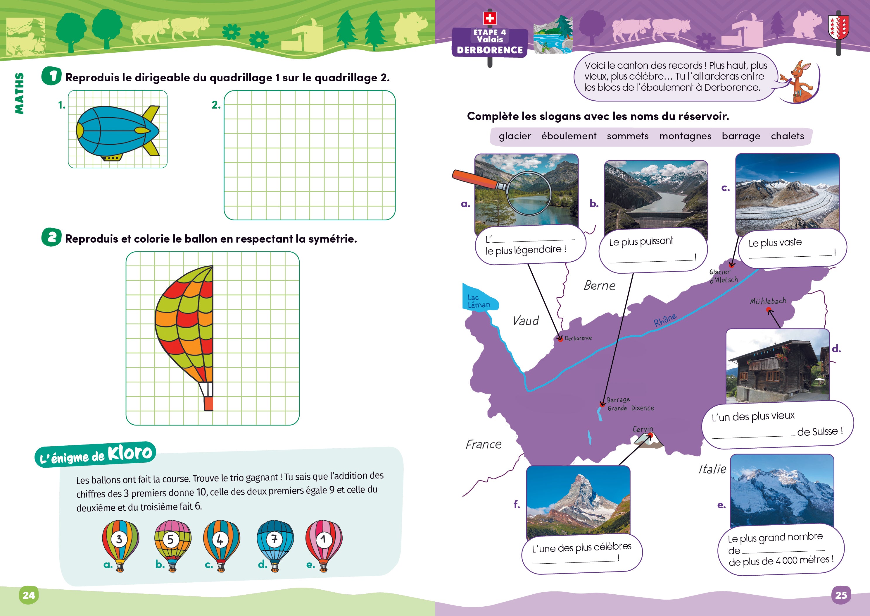 15 jours en vacances, Klorophile - Maths et Français - 6P. Cahiers de vacances OLF