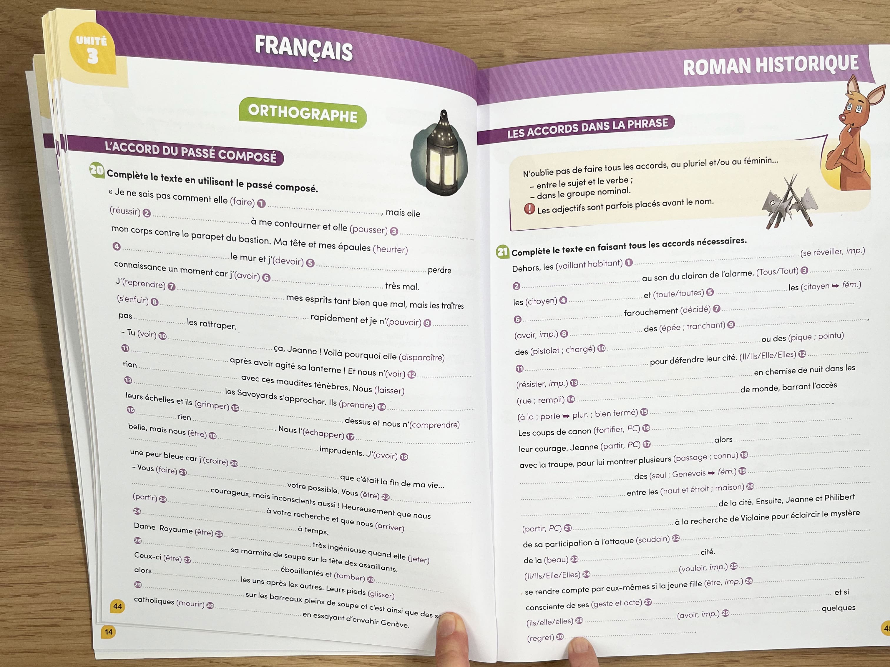 Mon année de 7P - Klorophile - Maths - Français - Allemand - Anglais - 7ème harmos Appuis scolaires OLF