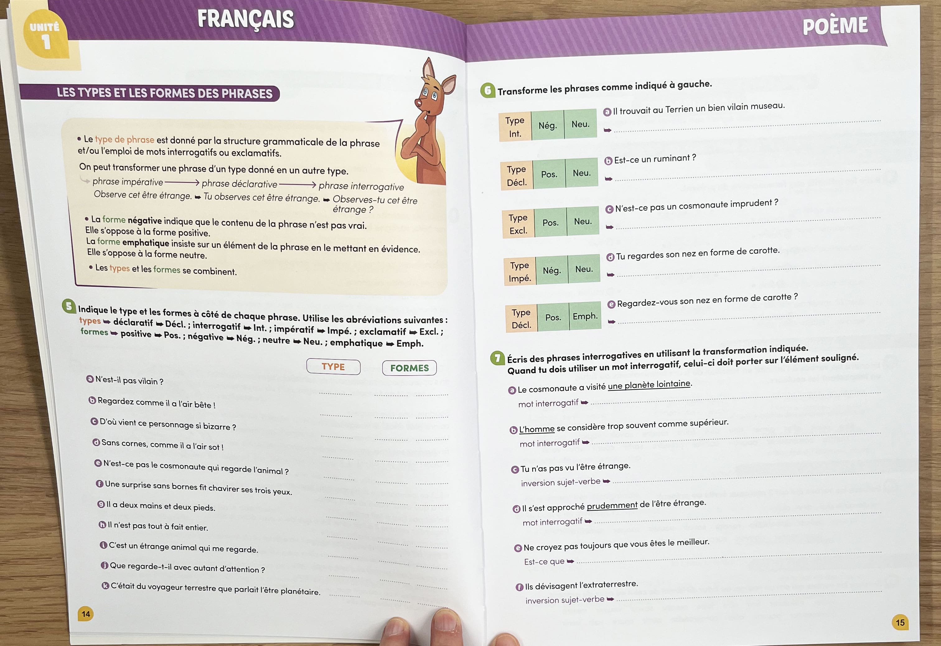 Mon année de 7P - Klorophile - Maths - Français - Allemand - Anglais - 7ème harmos Appuis scolaires OLF