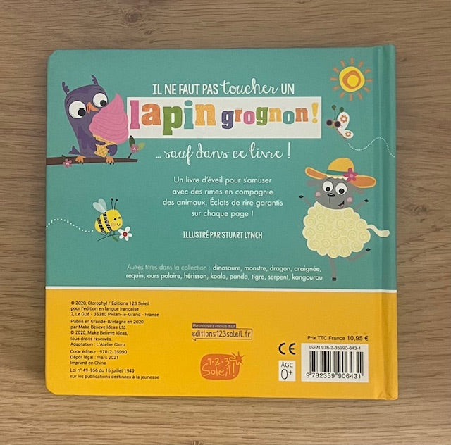 Il ne faut pas toucher un lapin grognon Livres OLF