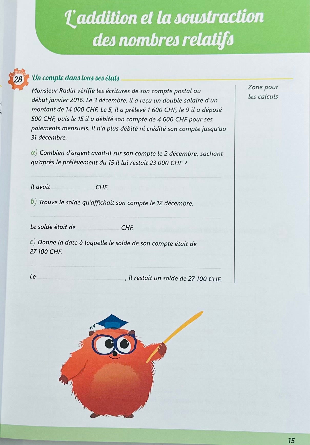 10e Harmos - Je progresse en maths. Appuis scolaires OLF