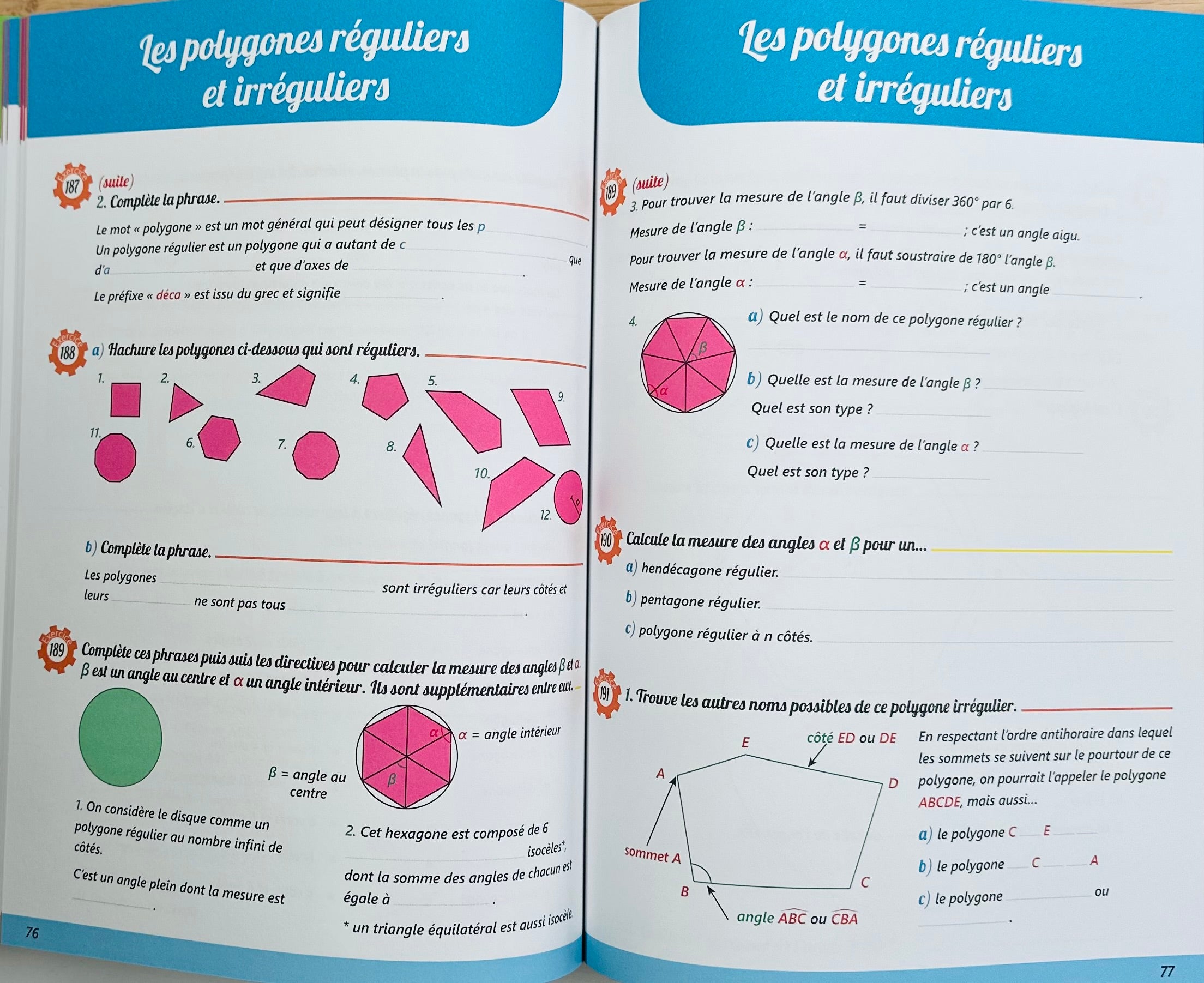 10e Harmos - Je progresse en maths. Appuis scolaires OLF