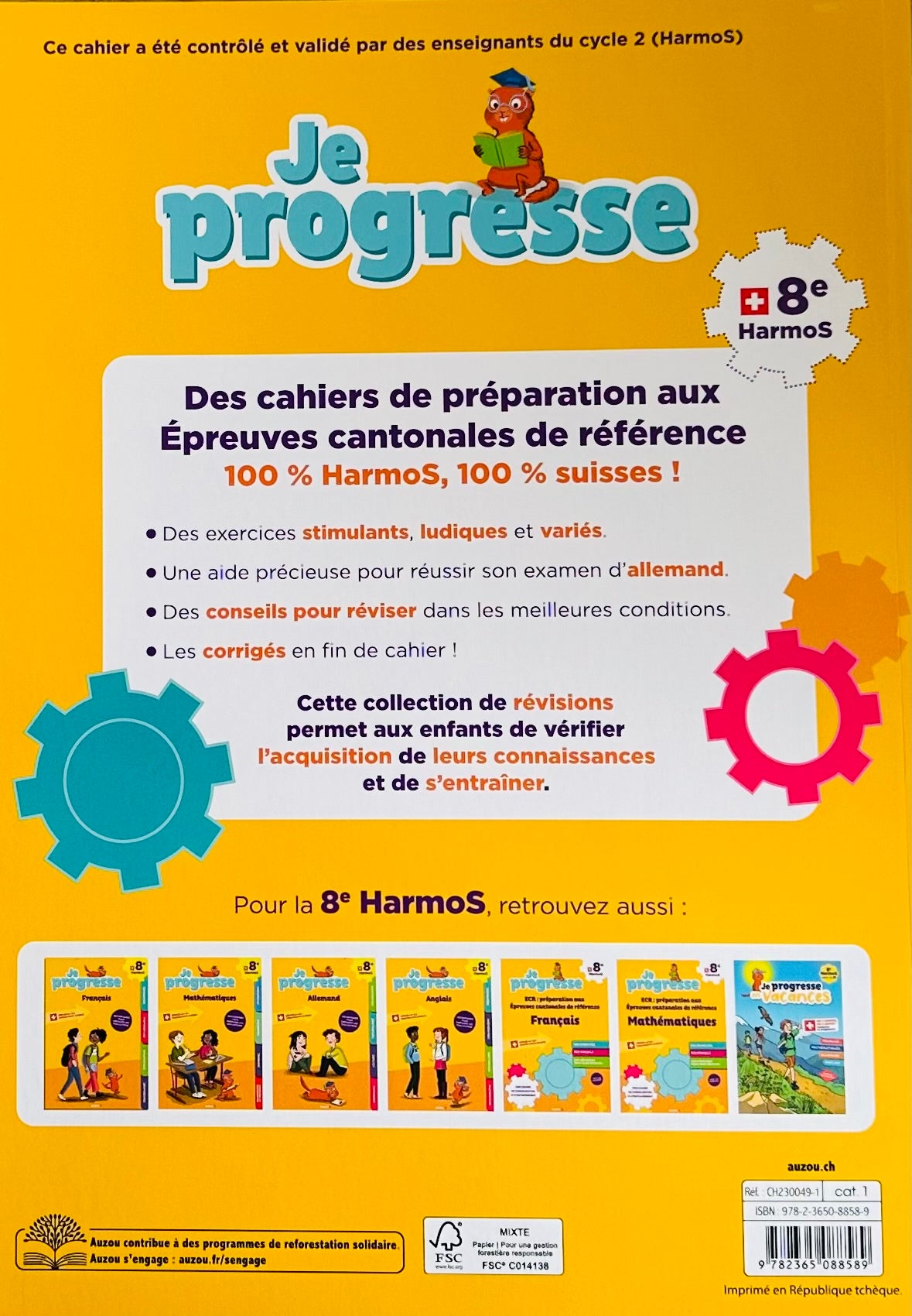 8ème HarmoS - Cahier de préparation aux épreuves communes d'allemand (ECR) - A1 et A2 Appuis scolaires OLF