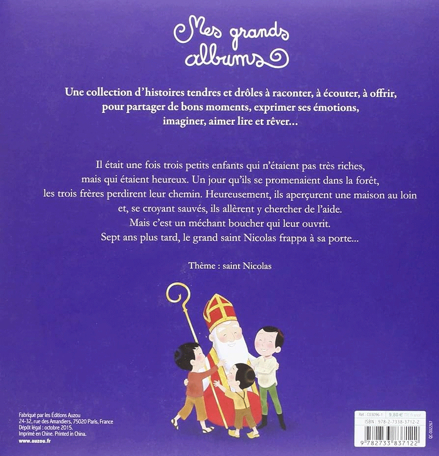 La légende de Saint-Nicolas - Grand album Livres La family shop