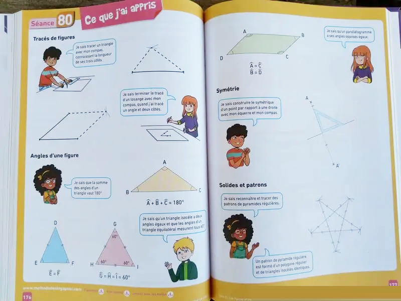 Maths. Exercices avec méthode de Singapour - 10 ans - 7ème harmos Montessori & Steiner servidis