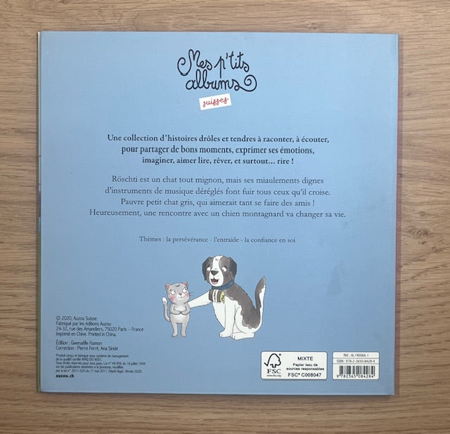 Röschti : le premier chat Saint-Bernard - Livre enfant sur l'entraide et la confiance en soi Livres OLF