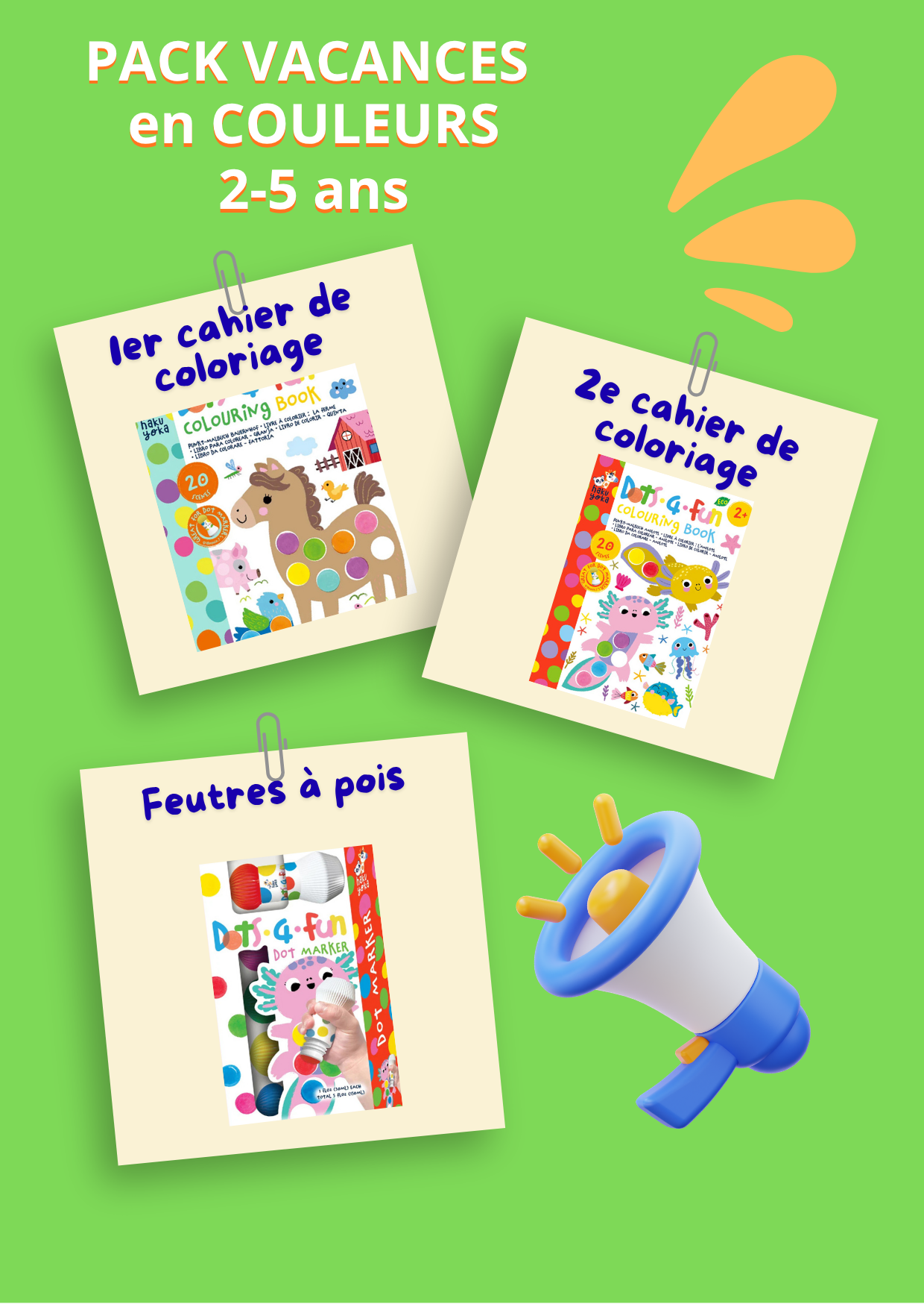 Pack Spécial Vacances en couleurs