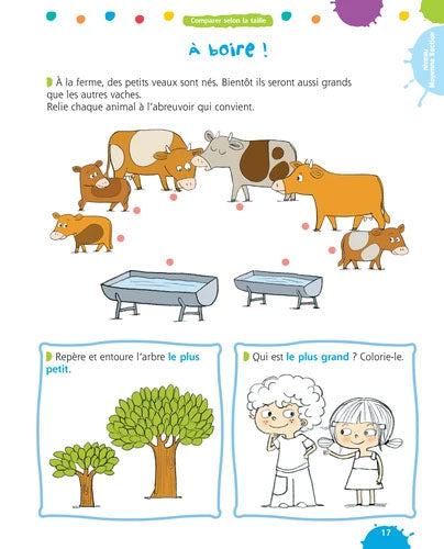 Cahier de jeux: plein d'activités de maths - Enfants 3-6 ans. Cahiers de jeux OLF