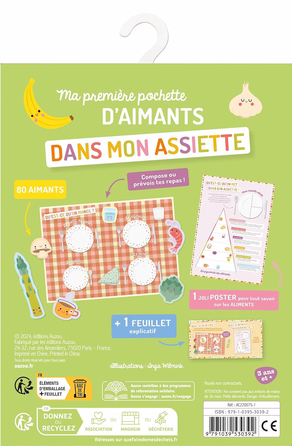 Ma première pochette d'aimants : dans mon assiette Jeux & loisirs créatifs OLF