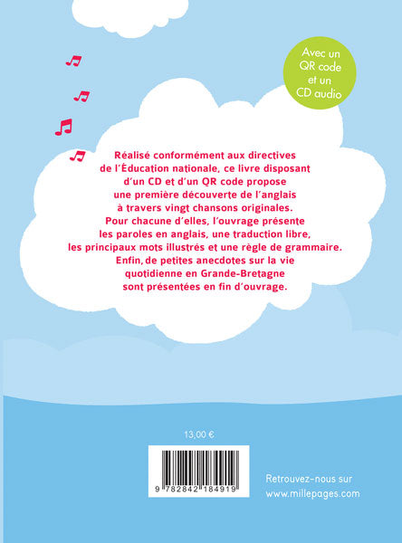J'apprends l'anglais en chantant - Dès 7 ans Livres Dilisco - OLF