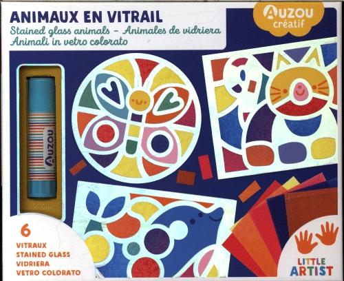 Animaux en vitrail : 6 vitraux