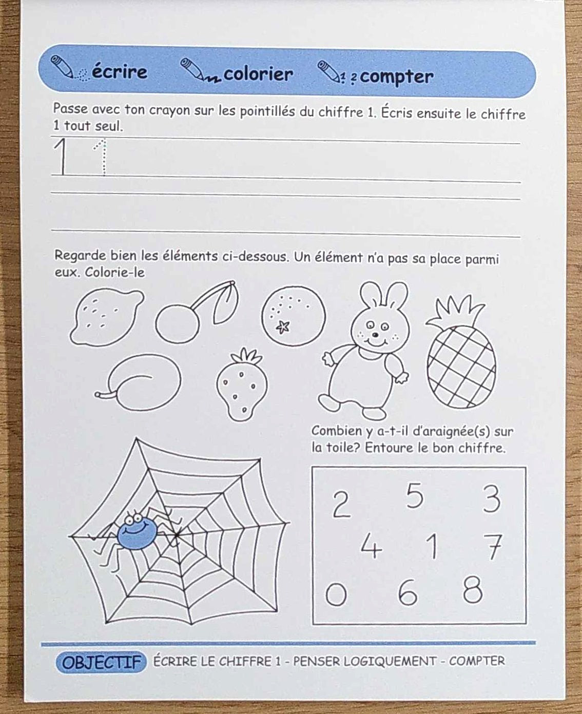 J'apprends les nombres et les mots (5-6 ans) Cahiers de jeux OLF