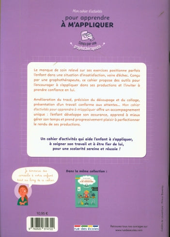 Mon cahier d'activités pour apprendre à m'appliquer Dyslexie et concentration OLF