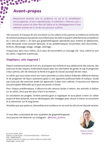 Mon cahier d'activités pour apprendre à m'appliquer Dyslexie et concentration OLF