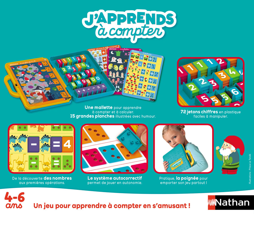 J'apprends à compter - Coffret de jeu dès 4 ans Jeux & loisirs créatifs Swissgames
