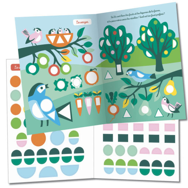 1000 premières gommettes - Une journée à la ferme - De 3 à 5 ans. Cahiers de jeux OLF