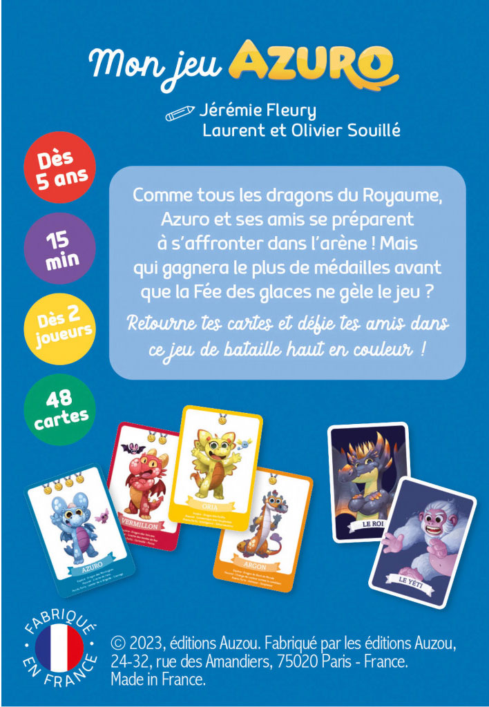 La Bataille Des Dragons : Mon Jeu Azuro Jeux & loisirs créatifs OLF
