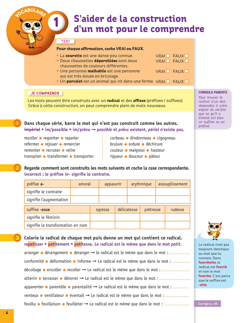 10-12 ans - Compréhension de textes - 7- 8ème harmos. Appuis scolaires OLF