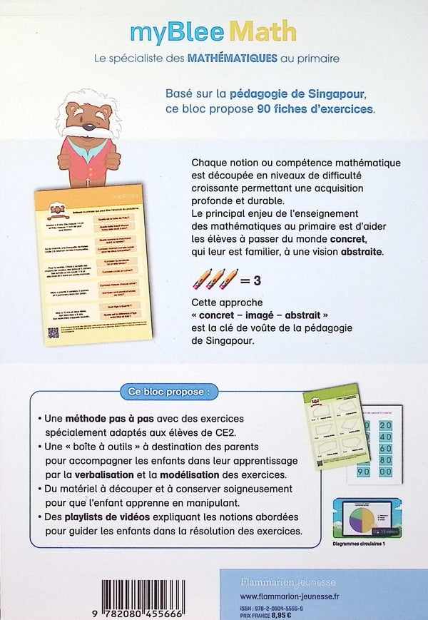Maths. Exercices avec la pédagogie de Singapour - 5ème primaire - 8 ans Montessori & Steiner OLF