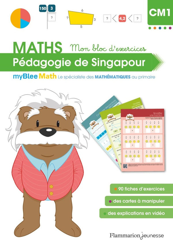Maths. Exercices avec la pédagogie de Singapour - 6ème primaire - 9 ans Montessori & Steiner OLF