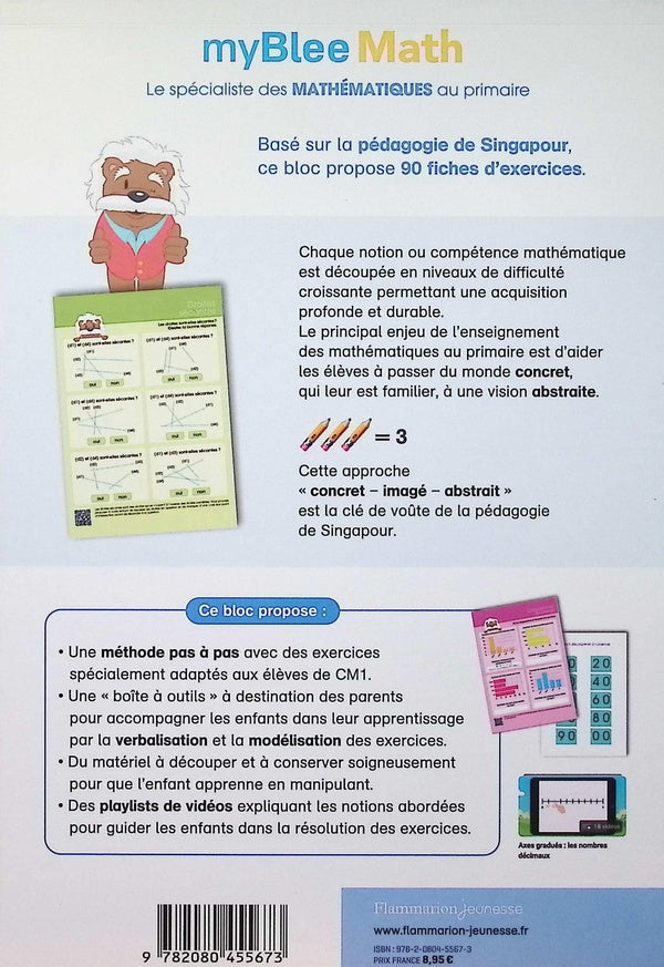 Maths. Exercices avec la pédagogie de Singapour - 6ème primaire - 9 ans Montessori & Steiner OLF