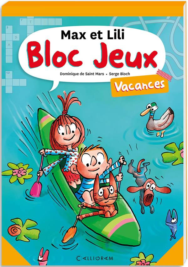 Bloc de jeux Max et Lili - Vacances Cahiers de jeux OLF