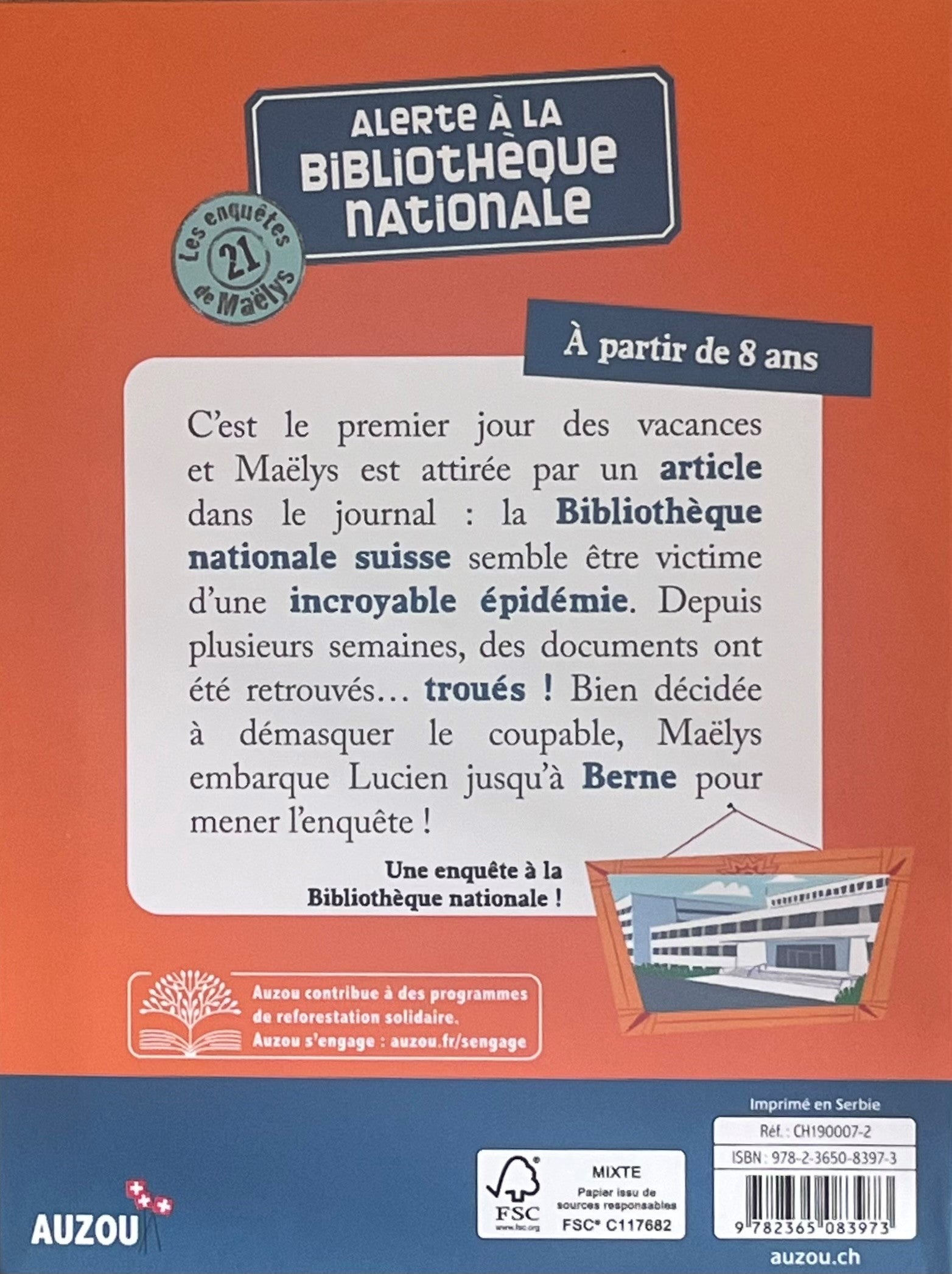 Les enquêtes de Maëlys - T21: Alerte à la bibliothèque nationale - Dès 8 ans Livres OLF